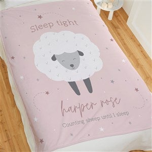 Baby Sheep Personalized Baby 60x80 Plush Fleece Blanket - 39327-FL