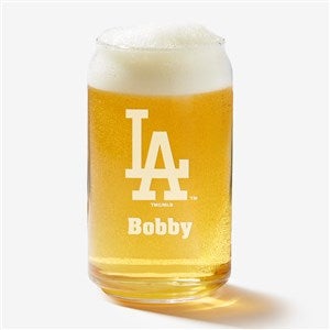 MLB Los Angeles Dodgers Personalized 16 oz. Beer Can Glass - 39354-B