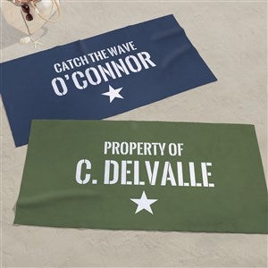 Authentic Personalized 30x60 Beach Towel - 39561