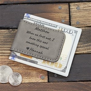 Romantic Message Personalized Magnetic Money Clip - 39667