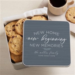 New Home, New Memories Personalized Metal Treat Tin - 39694