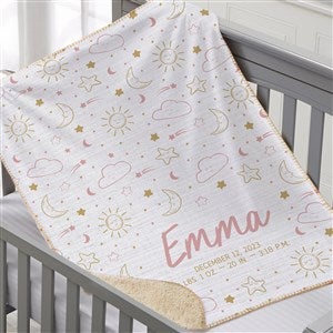Baby Celestial Personalized 30x40 Sherpa Blanket - 39706-S