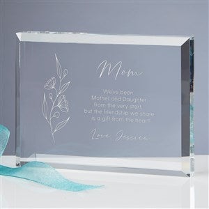 Floral Message For Mom Personalized Rectangle Keepsake - 39754