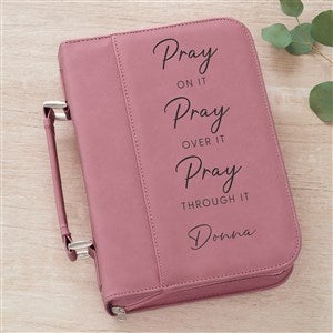 Pray On It Personalized Bible Cover-Pink - 39907-P