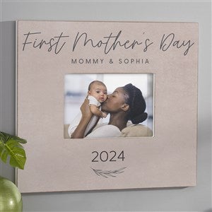 First Mother's Day Love Personalized 5x7 Wall Frame- Horizontal - 40005-WH