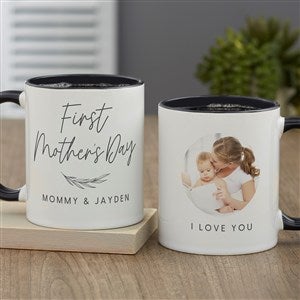 First Mother's Day Love Personalized Coffee Mug 11 oz.- Black - 40008-B