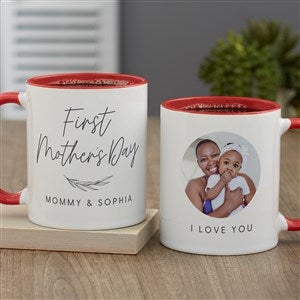 First Mother's Day Love Personalized Coffee Mug 11 oz.- Red - 40008-R