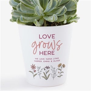 Love Blooms Here Personalized Mini Flower Pot - 40024