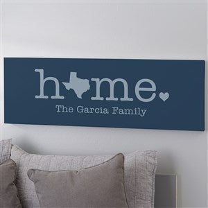 Home State Personalized Canvas Print- 12