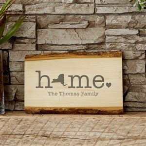 Home State Personalized Basswood Plank- Small - 40222-S