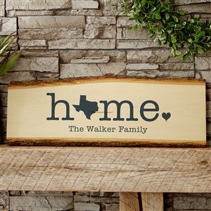 Home State Personalized Basswood Plank-Large - 40222-L