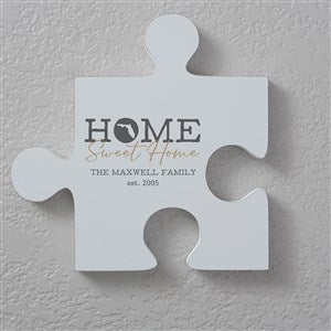 Home Sweet Home Personalized State Wall Puzzle Décor - 40223-S