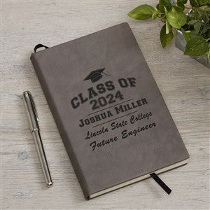 The Graduate Personalized Writing Journal - Grey - 40480-C