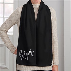 Trendy Script Personalized Women's Fleece Scarf - 40559-F