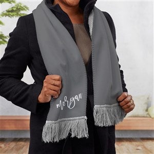 Trendy Script Personalized Women's Sherpa Scarf - 40559-S