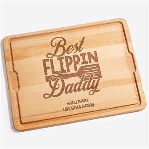 Best Flippin Dad Personalized Oversized Cutting Board- 18x24 - 40610-XXL