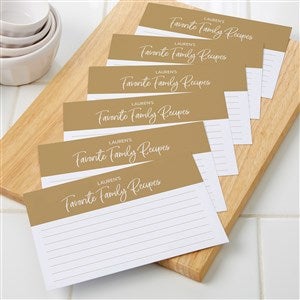 Family Favorite Recipes- Set of 24 Personalized 4