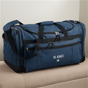 Authentic Embroidered Duffel Bag - Navy - 40733-NY