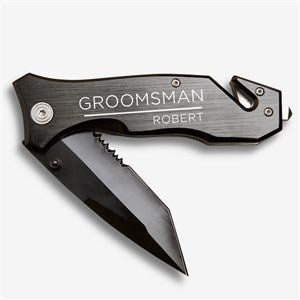The Groomsman Personalized Lock-back Knife - 40754