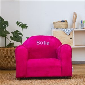 Kids Personalized Upholstered Chair - Hot Pink - 40779D-HP