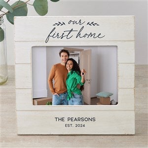 Our First Home Personalized Shiplap Frame- 5x7 Horizontal - 40890-5x7H