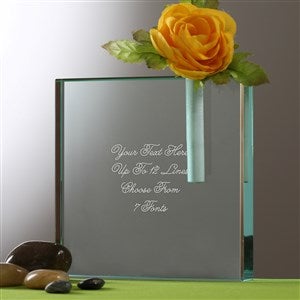 Engraved Message Personalized Bud Vase - 40980