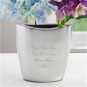 Engraved Message Aluminum Vase - 40983