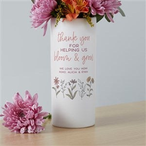 Love Blooms Here Personalized White Flower Vase - 41102