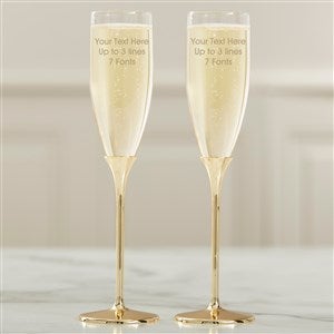 Write Your Own Personalized Gold Flute Set - 41223