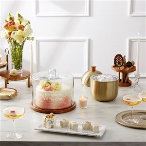 Engraved Vera Wang Crystal Leaf Vase