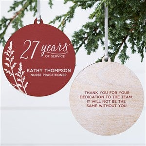 Retirement Personalized Ornament- 3.75