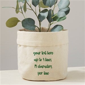 Write Your Own Personalized Canvas Flower Planter- 7x7 - 41696