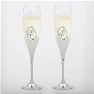 Wedding Champagne Flutes (Set of two) – Doolittle Custom Engraving LLC