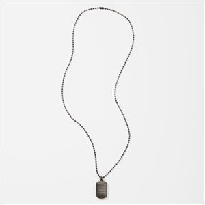 Engraved Memorial Dog Tag Urn Necklace