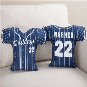 Baseball Jersey Personalized Throw Pillow