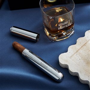 Personalized Silver Cigar Case For Him