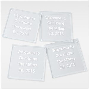 Engraved Write Your Own Entertaining Glass Coaster - 41998