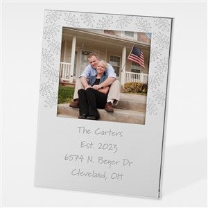 Engraved Housewarming Silver Picture Frame - 41999