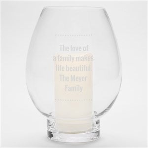 Engraved Hurricane Candle Holder - 42042