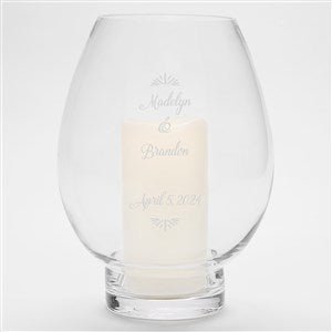 Engraved Wedding Hurricane Candle Holder - 42046