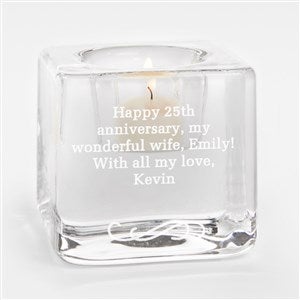 Orrefors Engraved Anniversary Ice Cube Votive - 42111