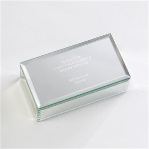 Write Your Own Personalized Engagement Mirrored Jewelry Box - Small - 42164-S