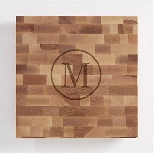 Engraved Engagement Butcher Block Cutting Board - 12x12 - 42394-12