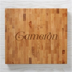 Engraved Butcher Block Cutting Board for Him - 16x18 - 42396