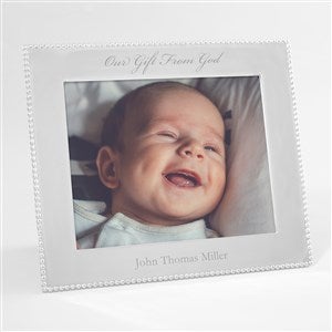 Mariposa String of Pearls Engraved Baby Frame - 8x10 - 42397-8x10