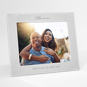 Mariposa® String of Pearls Engraved Housewarming Photo Frame-8x10 - 42400-8x10