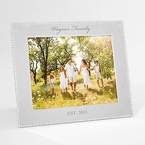 Mariposa String of Pearls Engraved Family Photo Frame - 8x10 - 42401-8x10