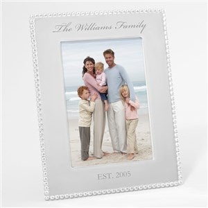 Mariposa String of Pearls Engraved Family Photo Frame - 5x7 - 42401-5x7