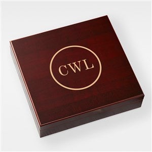 Engraved Birthday Cherry Wood Cigar Humidor 20 Count for Him - 42576