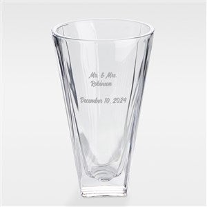 Etched Wedding Message Vase - 42586